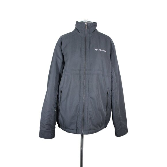 Columbia men's fleece lined softshell mock neck full zip front sportswear jacket - Picture 1 of 12